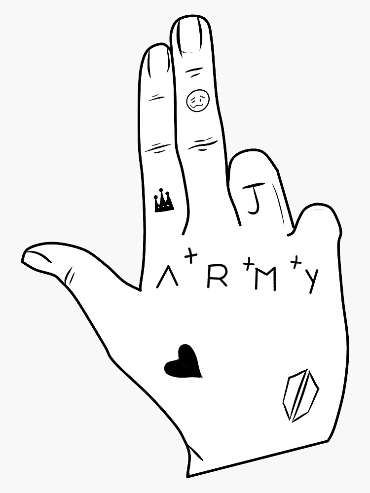 BTS Inspired Temporary Tattoo Logo, Love Yourself, Mikrokosmos, Zero  Oclock, Im Fine/save Me Concert - Etsy