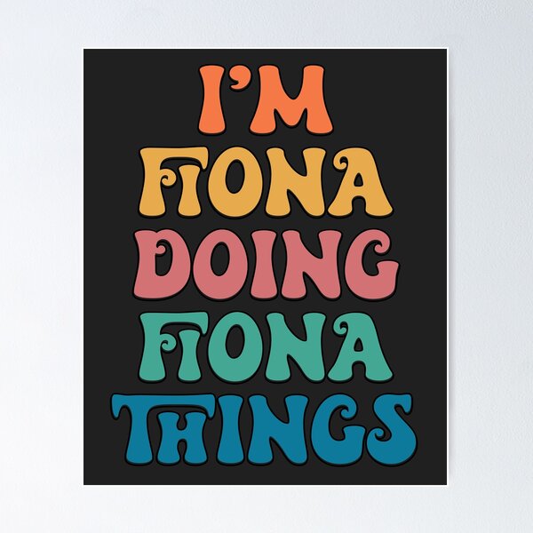 Item preview, Fiona Funny Retro First Name designed and sold by Americandude.