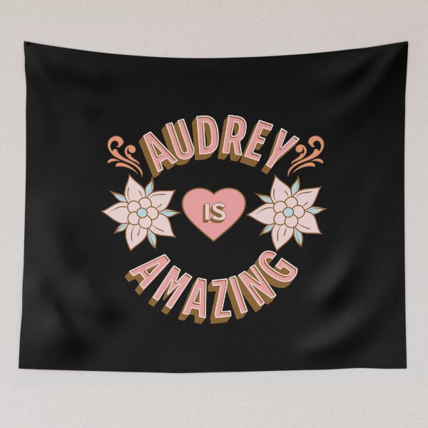 Item preview, Audrey is Amazing - First Names - Birthday Gifts - Alliteration Fans designed and sold by epicthoughts.