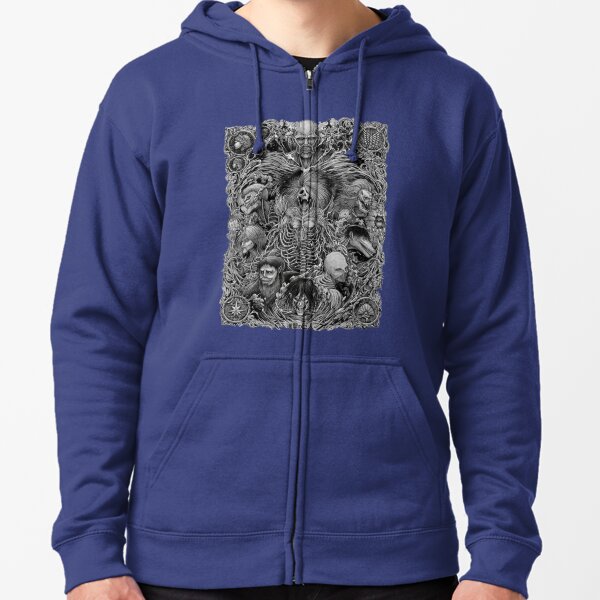 Copie du design de Cool Skull - En cas de doute, sortez-le ! Autocollant Veste zippée à capuche