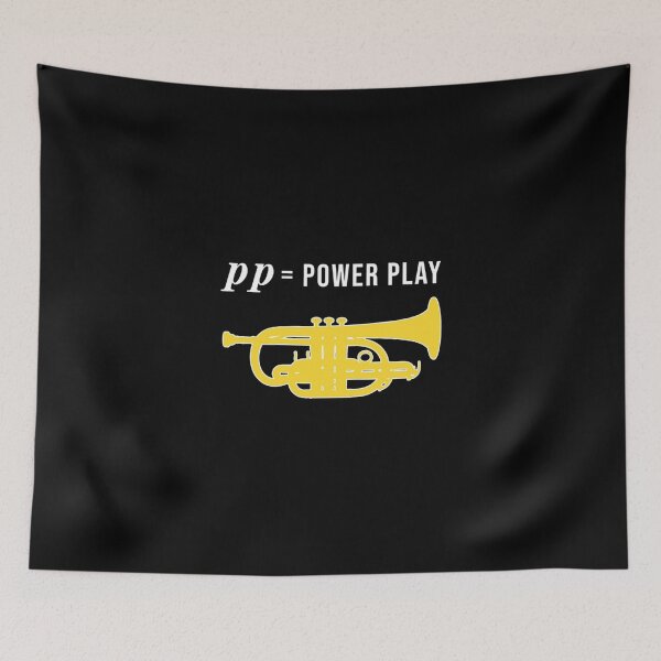 Item preview, Cornet Pp = Power Play Funny Trumpet Gift Funny Cornet Gift Classic T-Shirt designed and sold by elliottbow.