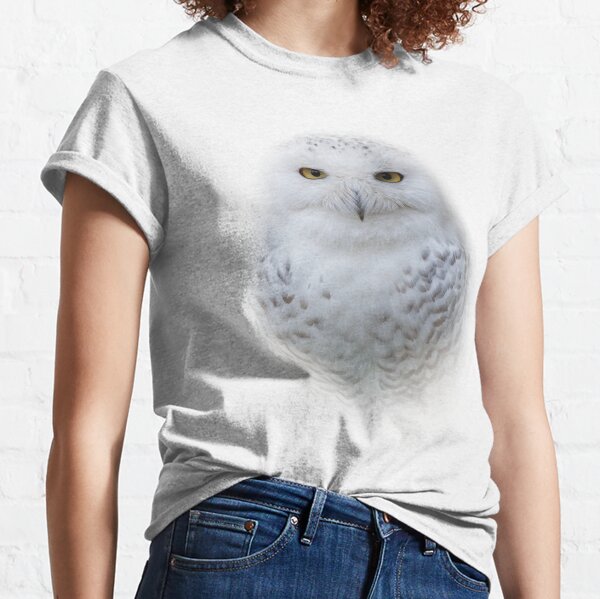 A Serene Snowy Owl Classic T-Shirt