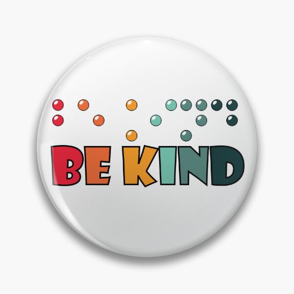 Artikelvorschau, Seien Sie freundlich Braille Alphabetisierung Sehbehindert Blindheit Bewusstsein entworfen und verkauft von TravelScientist.