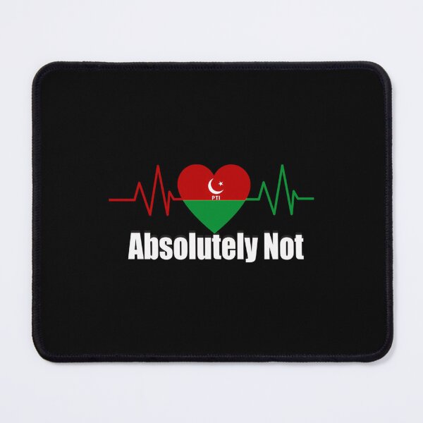 Item preview, Imran Khan Absolutely Not Heart Pakistan PTI Flag designed and sold by TiiffyArtsy.