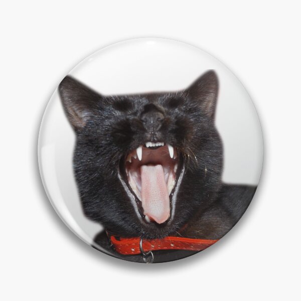 Item preview, Screaming cat yelling funny sticker designed and sold by shirt-meme.