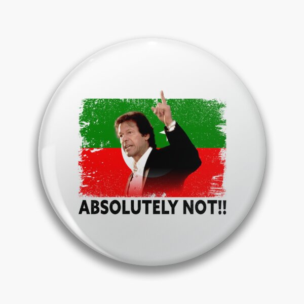 Item preview, Imran Khan Absolutely Not PTI Pakistan Prime Minister Matching Gift Absolutely Not designed and sold by TiiffyArtsy.