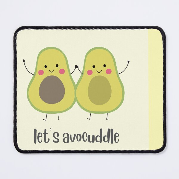 Item preview, Lets avocuddle! yellow background cute avocado designed and sold by PopFabrik.
