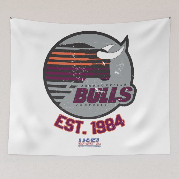 Item preview, Distressed Jacksonville Bulls Football designed and sold by TeeArcade84.