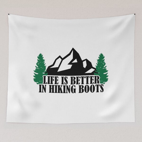Item preview, Life is better in hiking boots design designed and sold by Ideallity.
