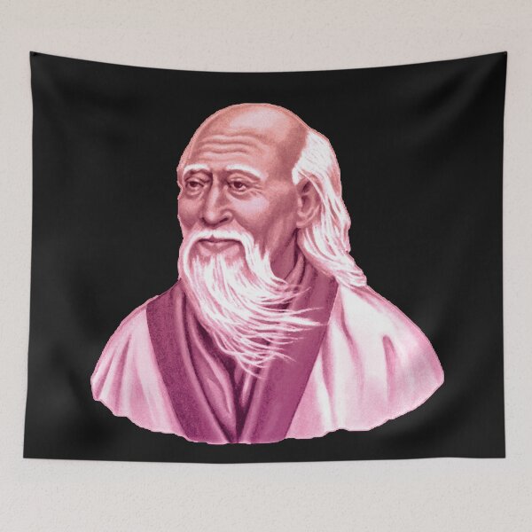 Item preview, Laozi | Chinese Philosopher Lao-Tzu Pink Sticker designed and sold by PhilosophyWear.