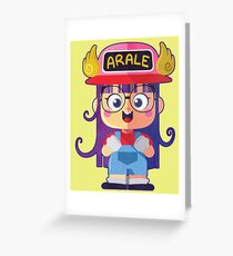 Arale Greeting Card