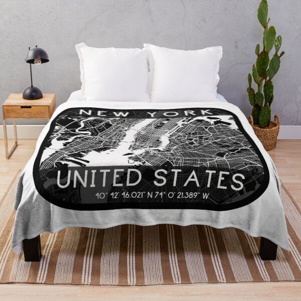 Item preview, NEW YORK CITY MAP MONOCHROME BLACK designed and sold by lukas69graphic.