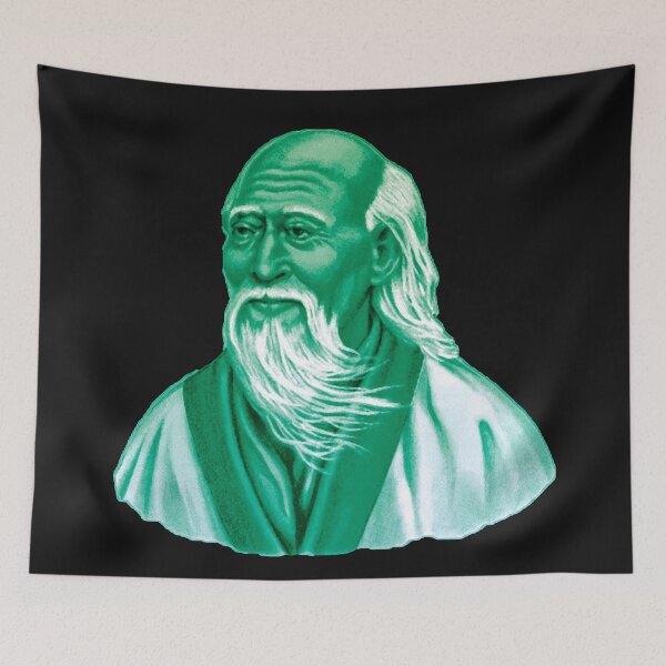 Item preview, Laozi Green Sticker designed and sold by PhilosophyWear.