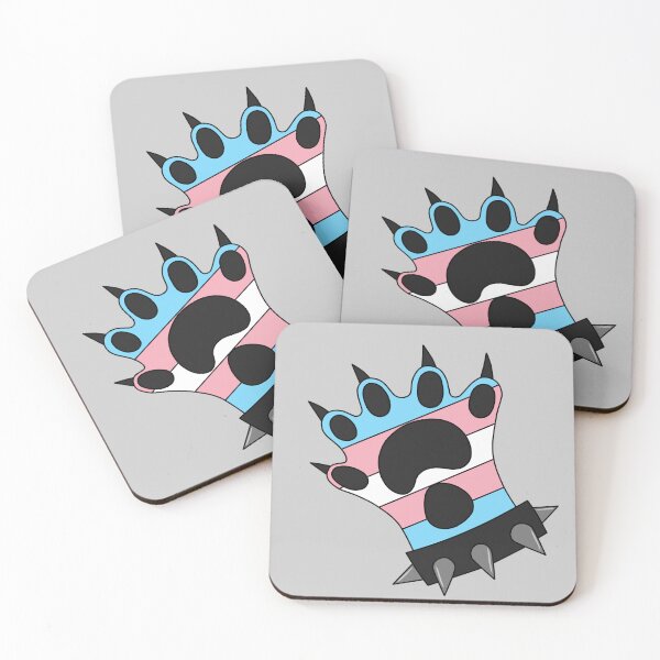 Item preview, Trans Pride Punk Paw- Otter designed and sold by JinxyZilla.