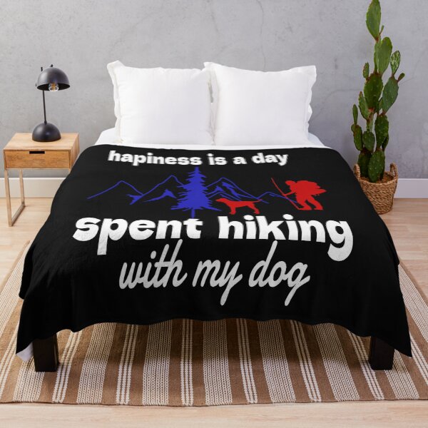 Item preview, Happiness Is A Day Spent Hiking With My Dog designed and sold by leicha.