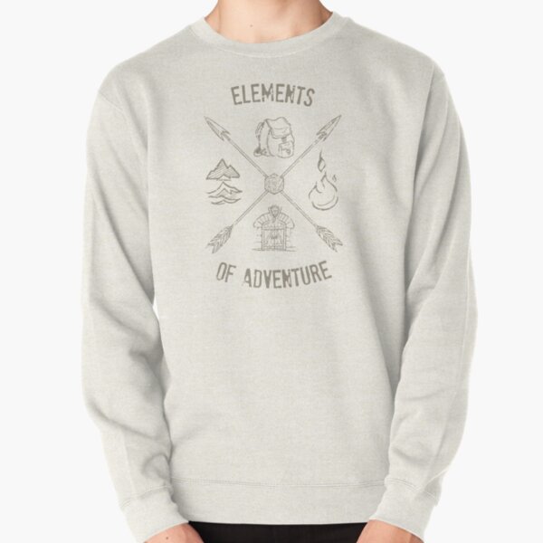 Elements of Adventure - grey Pullover Sweatshirt