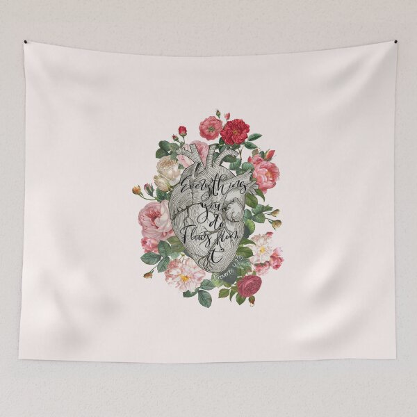 Item preview, Bloom Heart Anatomy Art Phrase designed and sold by amazingjoy.