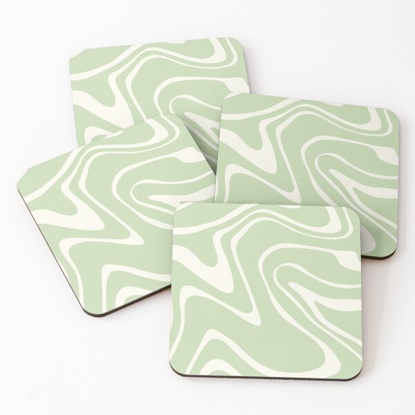 Item preview, Retro Swirl, Sage Green, Aesthetic designed and sold by Inspired Life Creative.