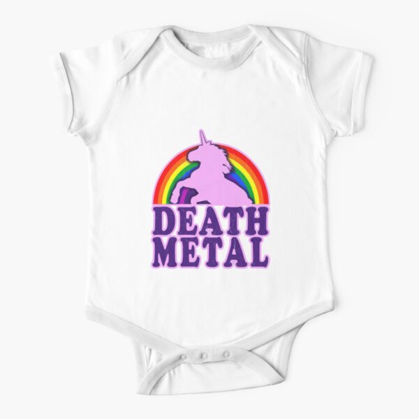 Death metal Body de manga corta para bebé