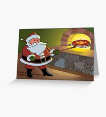 Christmas Pizza Greeting Card