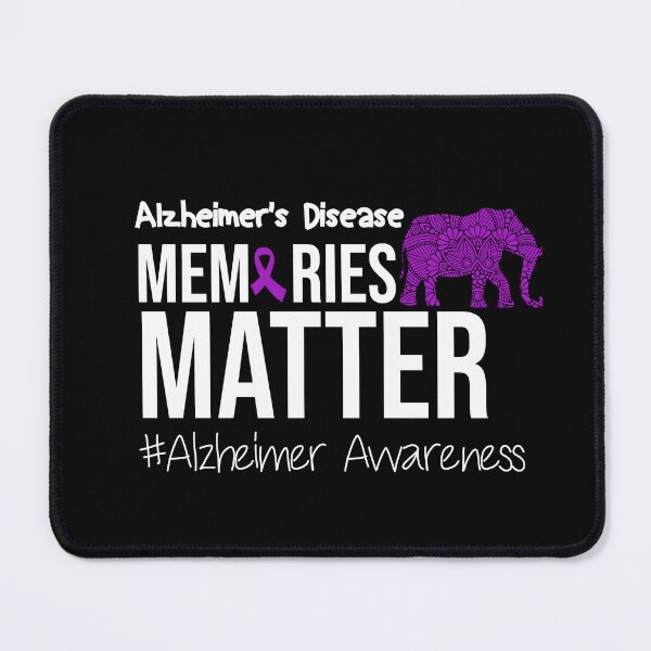Item preview, memories matter alzheimer awareness day alzheimer brain Disease ribbon elephant purple designed and sold by ourpretty.