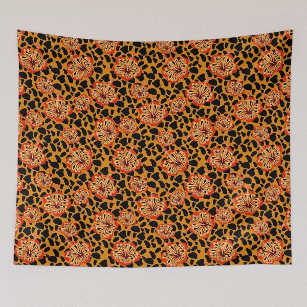 Item preview, Animal print flower pattern designed and sold by Cheni-Yathri.