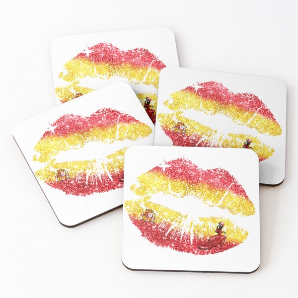 Item preview, Spain Flag Makeup Lipstick Kiss Mark Dance designed and sold by Jolly-Yosei.