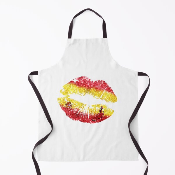 Item preview, Spain Flag Makeup Lipstick Kiss Mark Dance designed and sold by Jolly-Yosei.