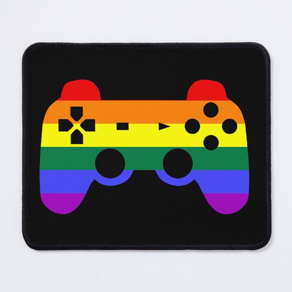 Item preview, Gay Pride Rainbow Flag Video Game - Gaymer designed and sold by DiscoBoogie.