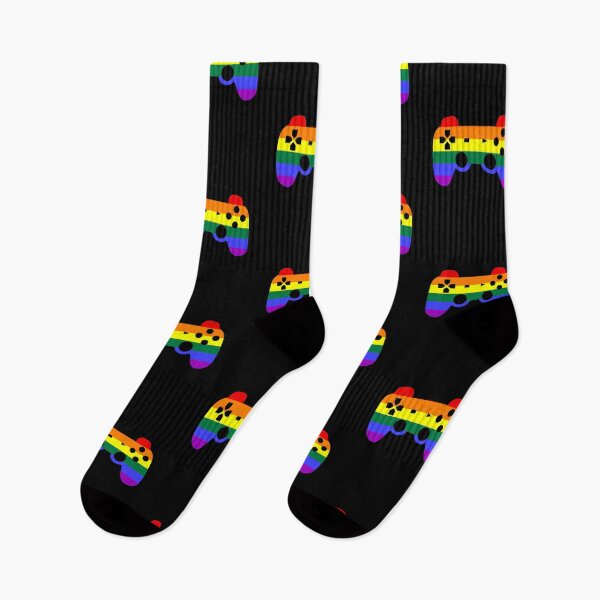 Item preview, Gay Pride Rainbow Flag Video Game - Gaymer designed and sold by DiscoBoogie.