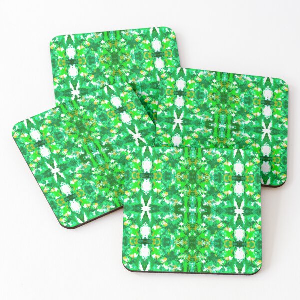 Item preview, Abstract Green, Gold, and White Painting designed and sold by Creative-Voyage.