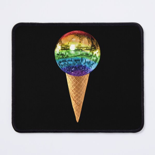Item preview, Rainbow Disco Ball Ice Cream Cone designed and sold by Deborah Camp.