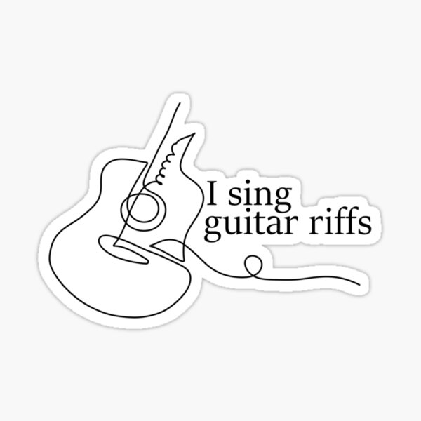 Guitar Riffs Stickers for Sale | Redbubble