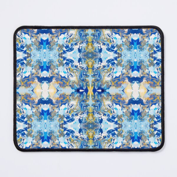 Item preview, Blue, Gold, and White Painting designed and sold by Creative-Voyage.
