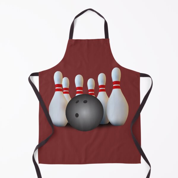 Item preview, 6 Bowling Pins with Black Ball designed and sold by gameshowfan2001.