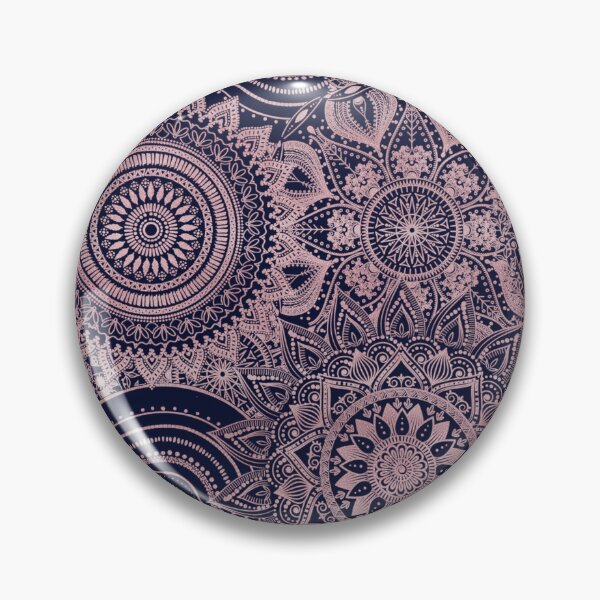 Item preview, Rose Gold Mandala Collection Blue Design designed and sold by InovArtS.