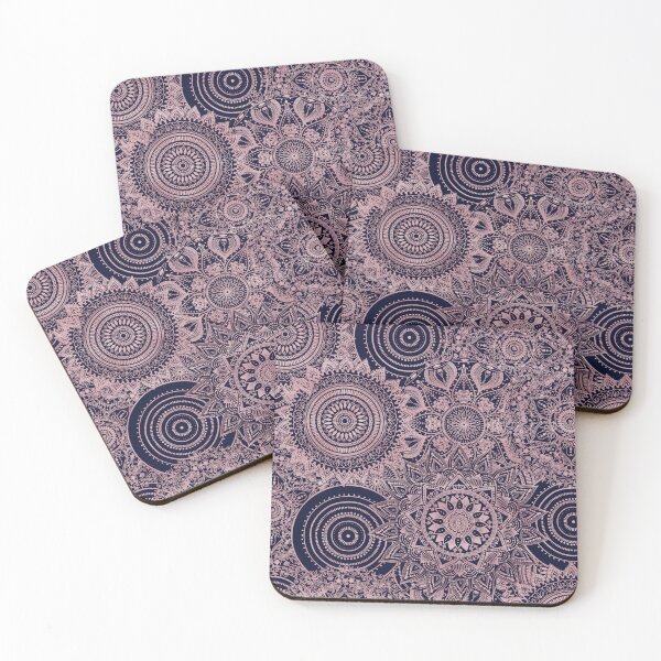 Item preview, Rose Gold Mandala Collection Blue Design designed and sold by InovArtS.