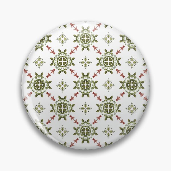 Item preview, watercolor geometric seamless pattern of roses buds on a white background designed and sold by CozyPictures.