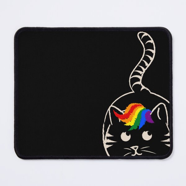 Item preview, Cat with wig, Cat Purride, Cat Mom, lgbtq black cat, Colorful LGBT Rainbow Cat Lover Gift designed and sold by Dotsby.