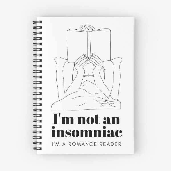 Aperçu de l'œuvre Je ne suis pas un insomniaque - Je suis un lecteur de romance créée et vendue par SheReadsRomance.