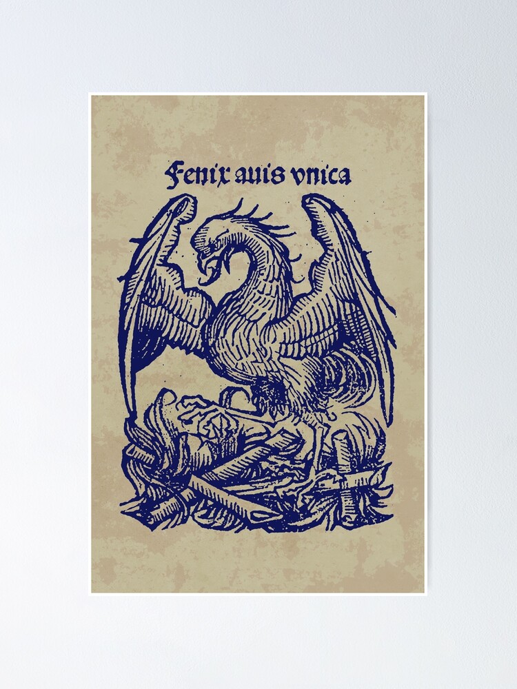 LOKZ PHOENIX 原画　一点もの　unique LOKZ PHOENIX 原画 一点もの unique Phoenix - Vintage Blue