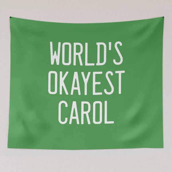 Item preview, World's Okayest Carol designed and sold by TimespunThreads.