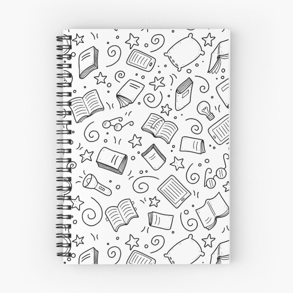 Item preview, flying books pattern designed and sold by stickers-packs.
