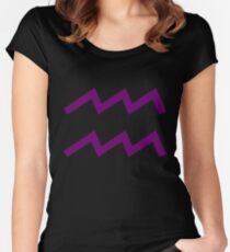 Aquarius Sign Women's Fitted Scoop T-Shirt