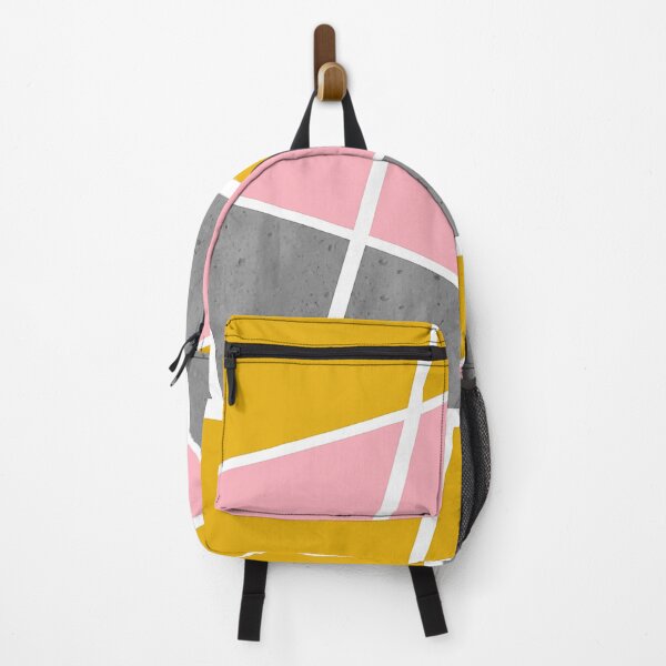 Item preview, Color areas with gray concrete, light pink and golden yellow designed and sold by Ninaeva.