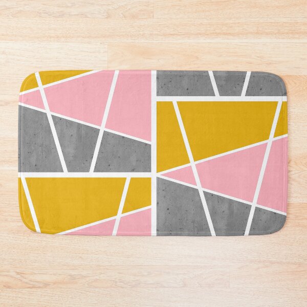 Item preview, Color areas with gray concrete, light pink and golden yellow designed and sold by Ninaeva.