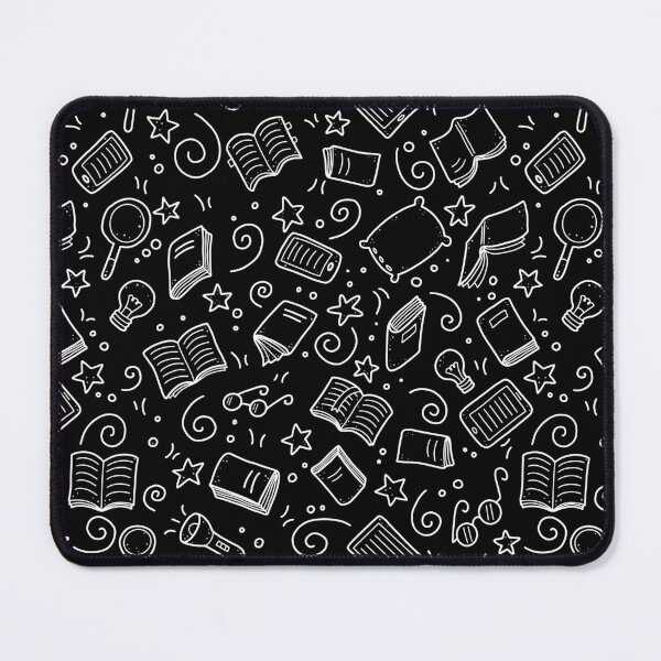 Item preview, books doodle pattern designed and sold by stickers-packs.