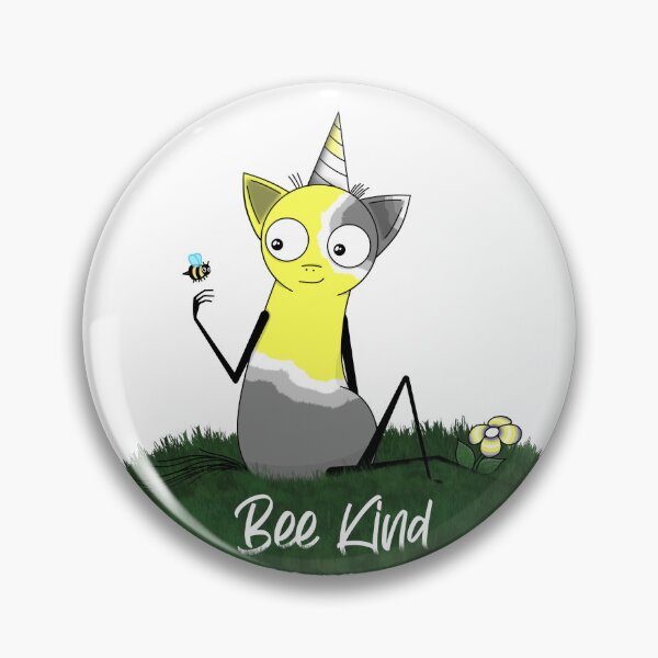 Item preview, Bee kind! Demigender Flag Unicorn designed and sold by Bill Bill The Unicorn.