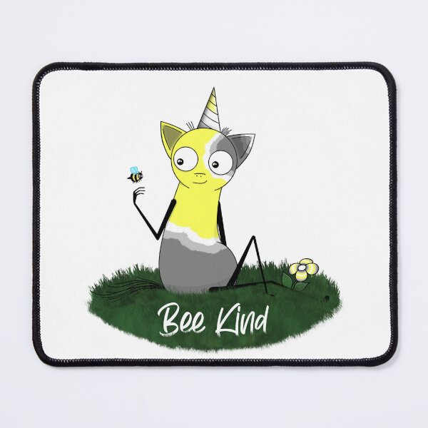 Item preview, Bee kind! Demigender Flag Unicorn designed and sold by Bill Bill The Unicorn.