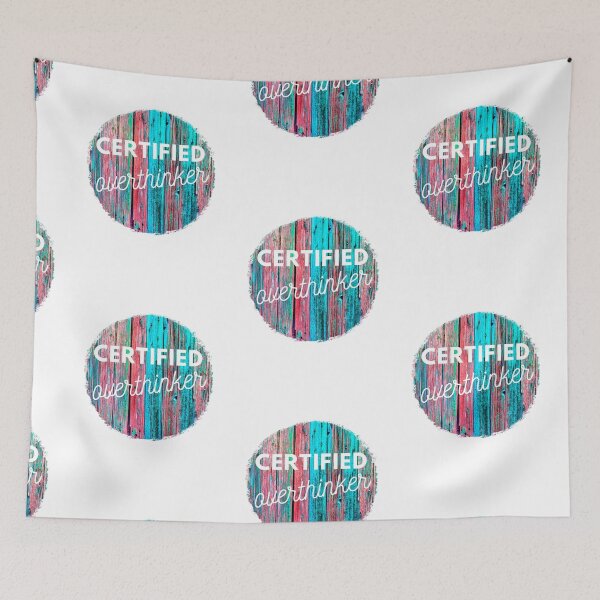 Item preview, Funny Certified Overthinker designed and sold by speakupandshine.
